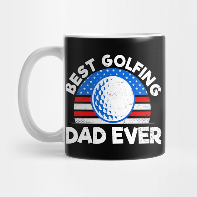 Golf Dad Shirt | American Flag Best Gift by Gawkclothing